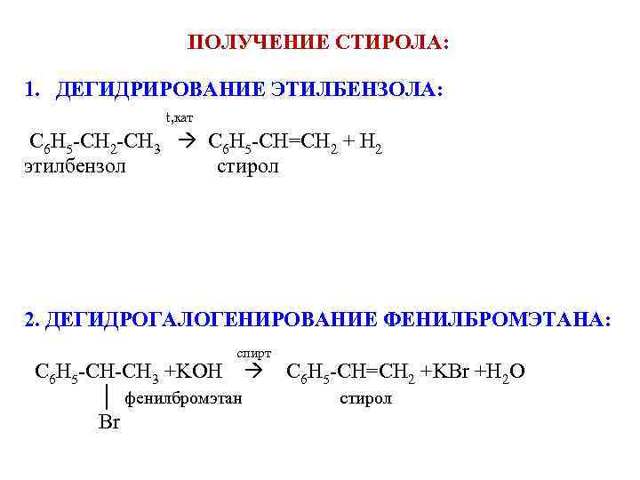 Дегидрирование этана