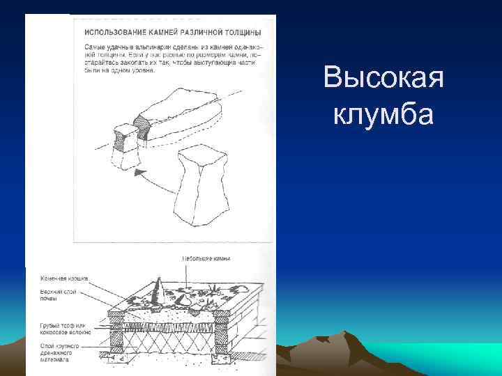 Высокая клумба 