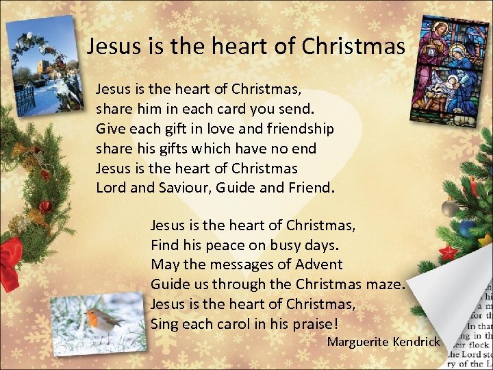 Jesus is the heart of Christmas, share him in each card you send. Give