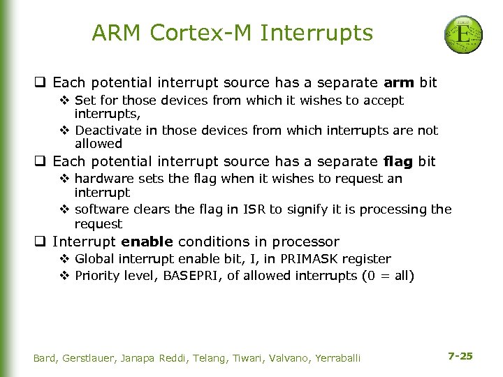 EE 319 K Introduction To Embedded Systems Lecture