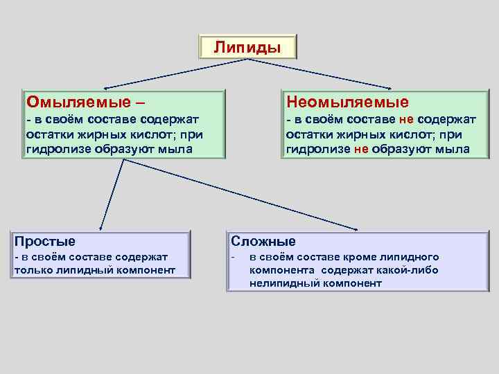 Простые омыляемые липиды