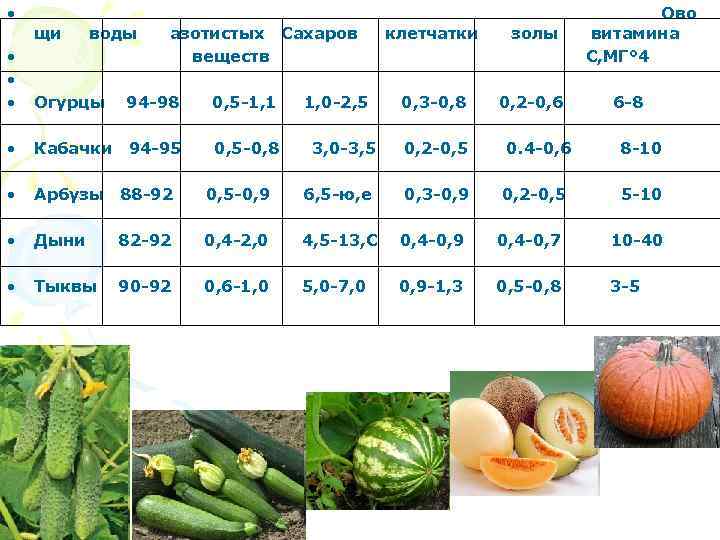 Сколько клетчатки в огурце на 100