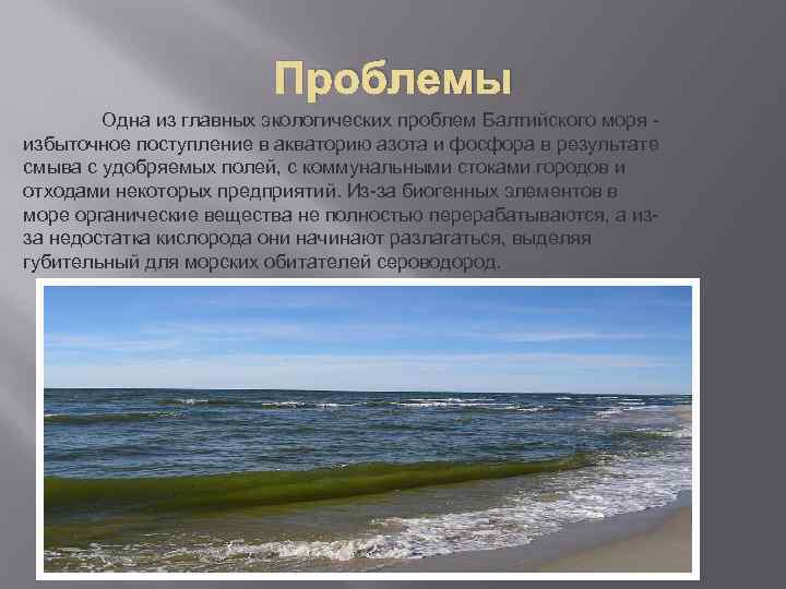 Описание балтийского моря по плану 6 класс география