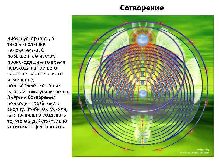 Сотворение Время ускоряется, а также эволюция человечества. С повышением частот, происходящим во время перехода