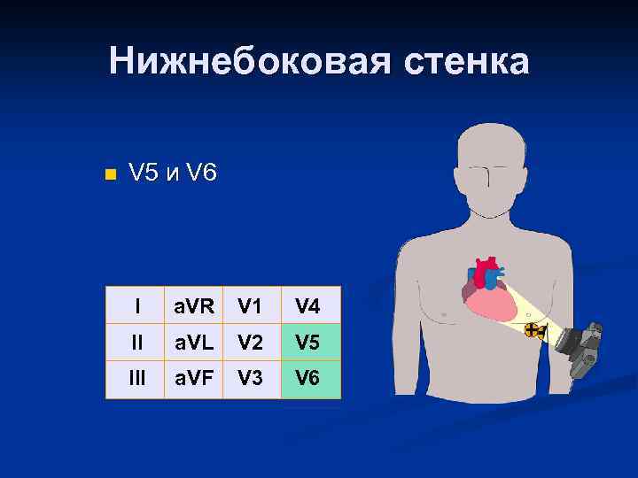Нижнебоковая стенка n V 5 и V 6 I a. VR V 1 V