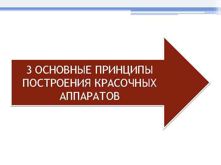 3 ОСНОВНЫЕ ПРИНЦИПЫ ПОСТРОЕНИЯ КРАСОЧНЫХ АППАРАТОВ 