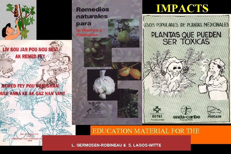 IMPACTS EDUCATION MATERIAL FOR THE DISSEMINATION COMPONENT L. GERMOSEN-ROBINEAU & S. LAGOS-WITTE 