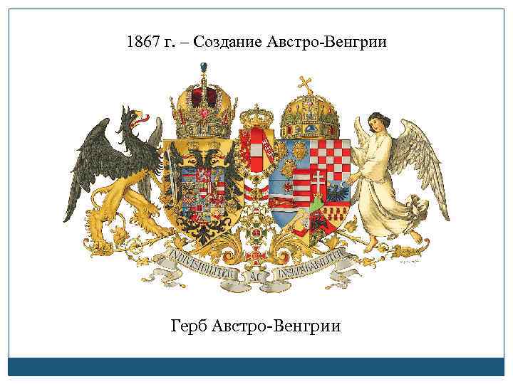 1867 г. – Создание Австро-Венгрии Герб Австро-Венгрии 