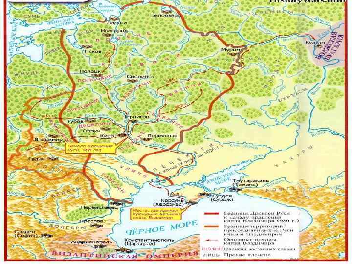 Русь при владимире святом карта