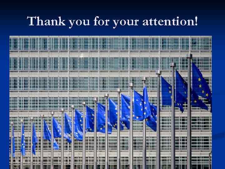 Thank you for your attention! 