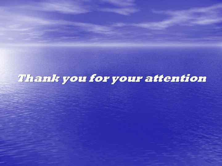 Thank you for your attention 
