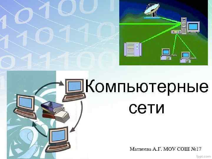 Компьютерные сети Матвеева А. Г. МОУ СОШ № 17 