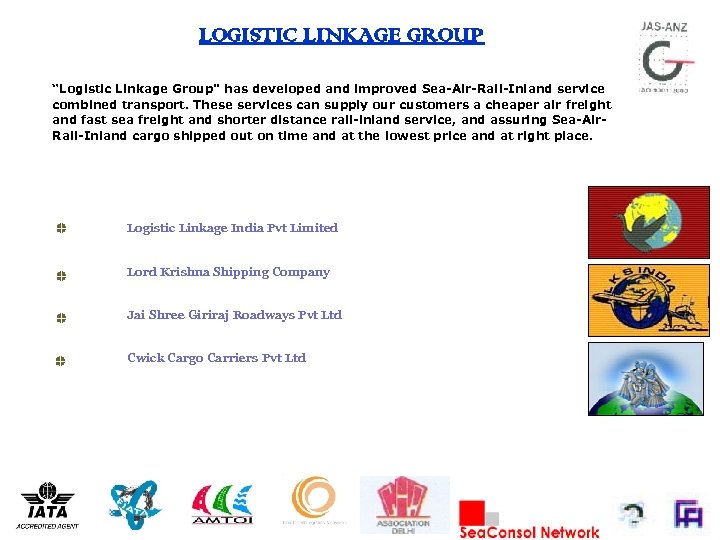 LOGISTIC LINKAGE GROUP “Logistic Linkage Group