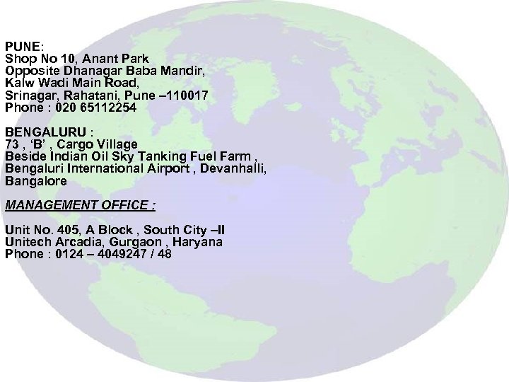 PUNE: Shop No 10, Anant Park Opposite Dhanagar Baba Mandir, Kalw Wadi Main Road,