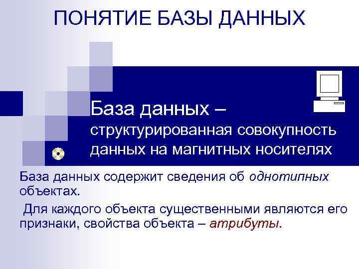 Что такое база данных организованная совокупность данных во внешней памяти эвм