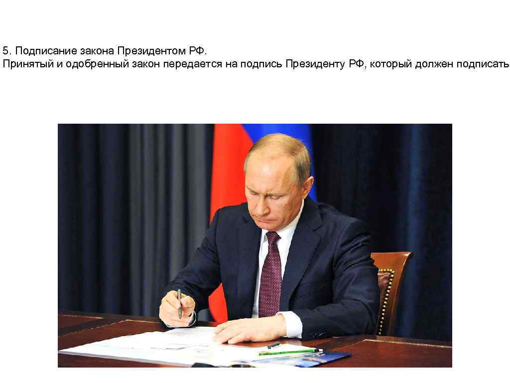 России приняли и подписали