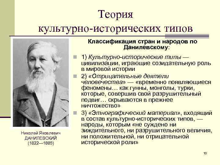 Исторические типы данилевского