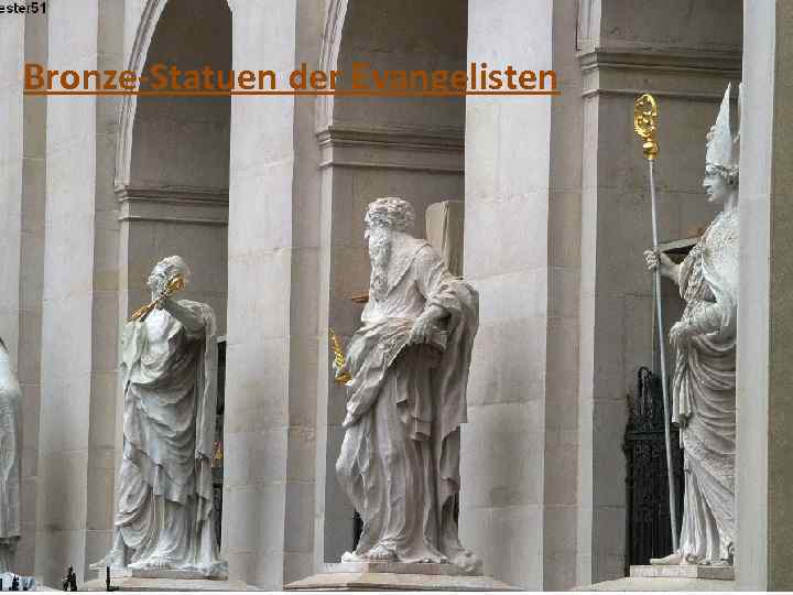 Bronze-Statuen der Evangelisten 