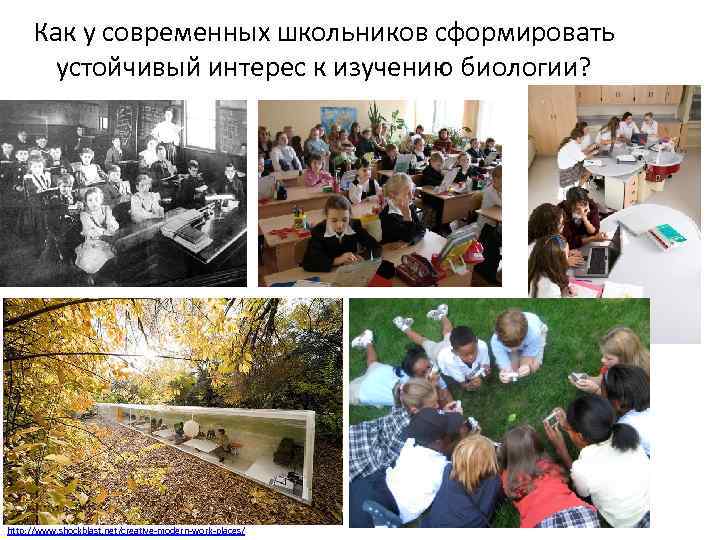 Как у современных школьников сформировать устойчивый интерес к изучению биологии? http: //www. shockblast. net/creative-modern-work-places/