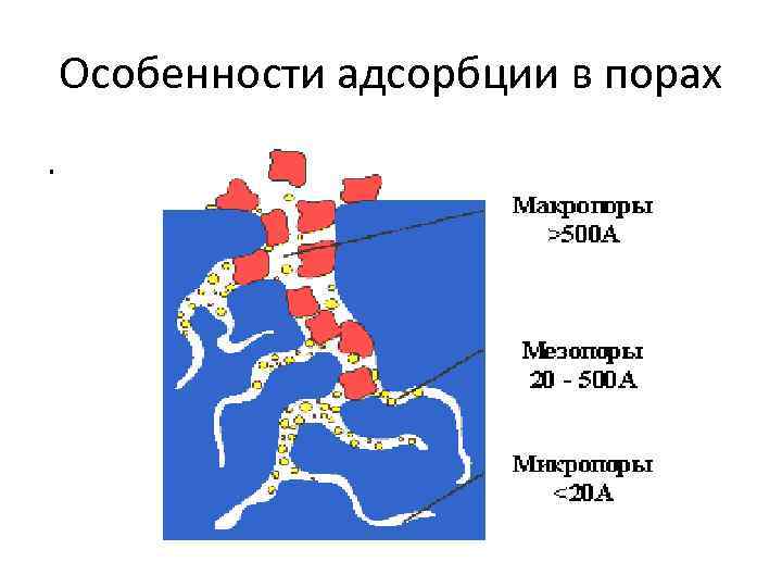 Особенности адсорбции в порах. 