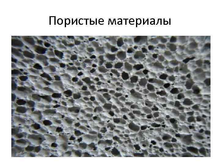 Пористые материалы. 