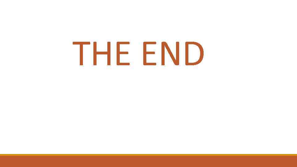 THE END 