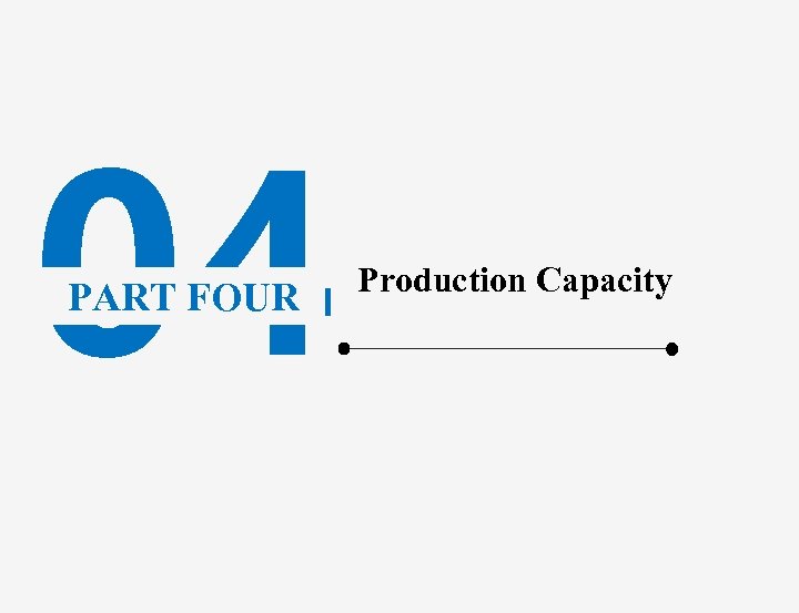 04 PART FOUR Production Capacity 