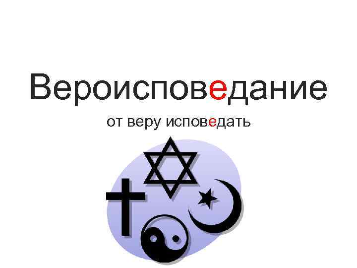 Вероисповедание от веру исповедать 