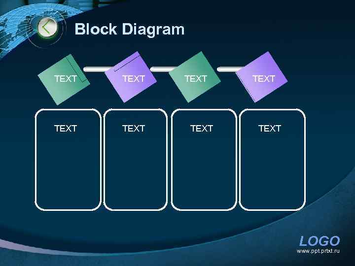 Block Diagram TEXT TEXT LOGO www. ppt. prtxt. ru 