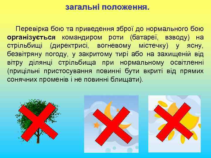 загальні положення. Перевірка бою та приведення зброї до нормального бою організується командиром роти (батареї,