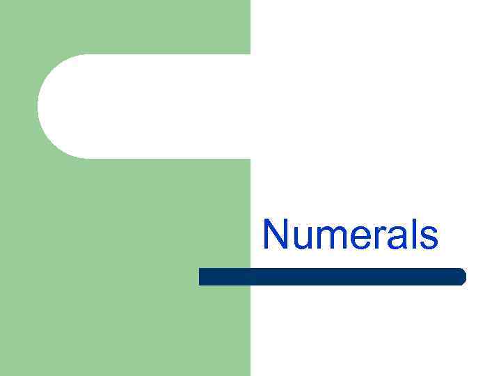 Numerals 
