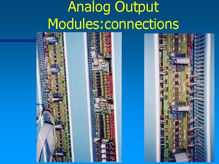 Analog Output Modules: connections 