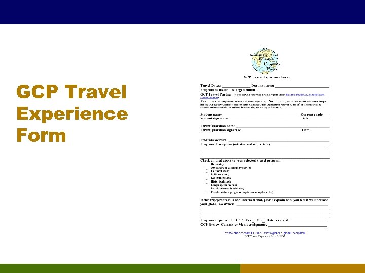 GCP Travel Experience Form 