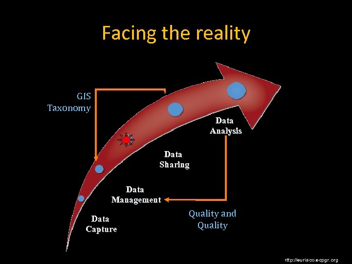 Facing the reality GIS Taxonomy Data Analysis Data Sharing Data Management Data Capture Quality