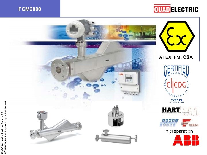 FCM 2000_Market Approach. ppt – PM Frenzel © ABB Automation Products Gmb. H -