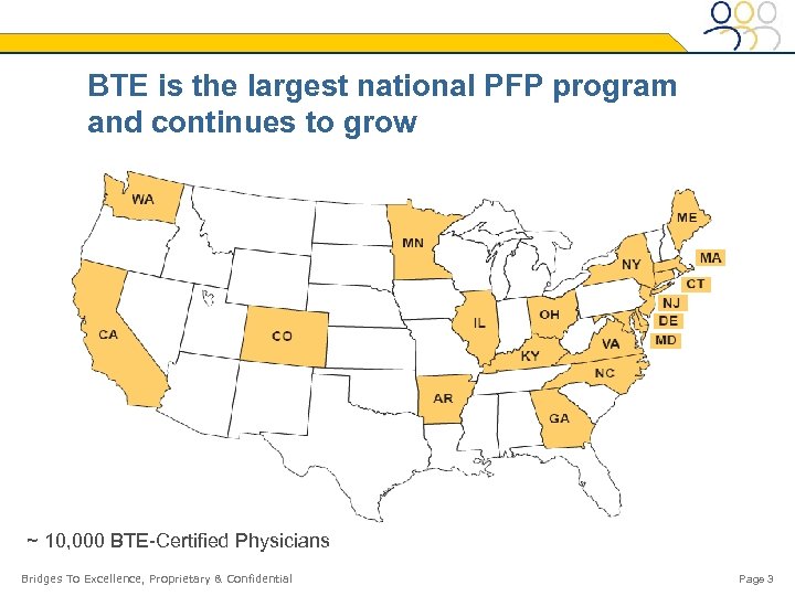 BTE is the largest national PFP program and continues to grow ~ 10, 000