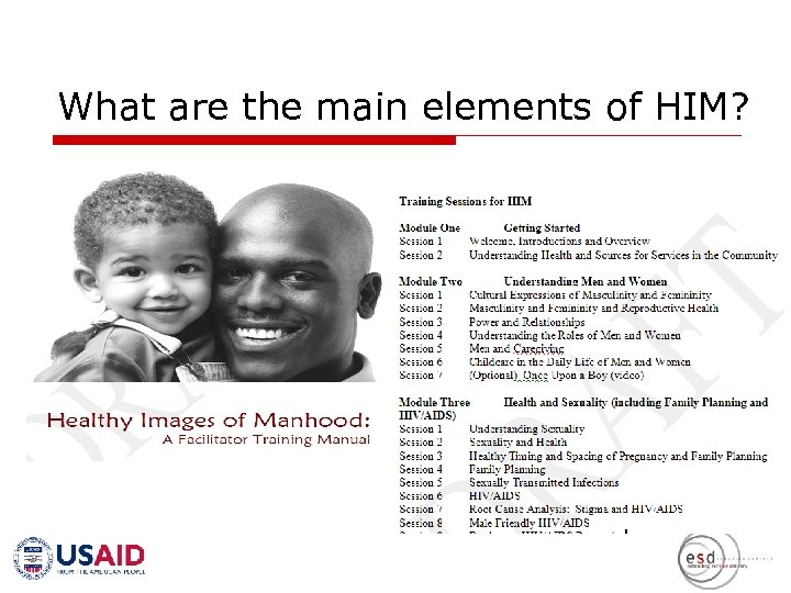 What are the main elements of HIM? 