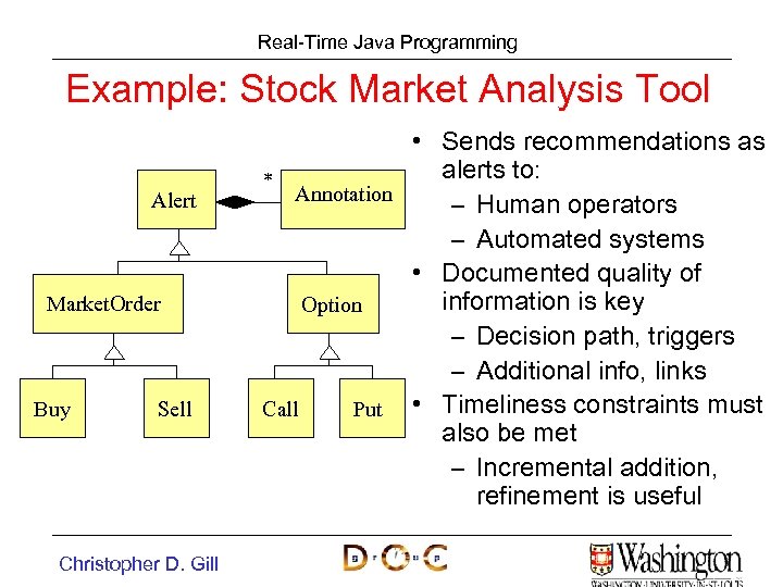 Real-Time Java Programming Example: Stock Market Analysis Tool Alert Market. Order Buy Sell Christopher
