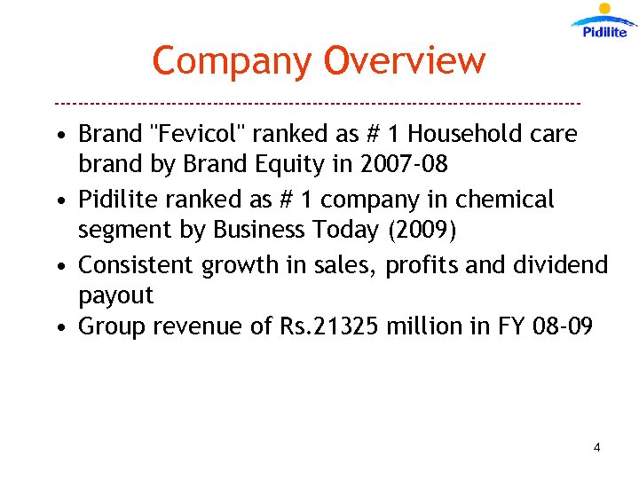 Company Overview --------------------------------------------- • Brand 