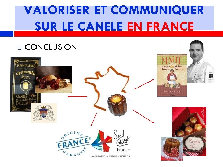 VALORISER ET COMMUNIQUER SUR LE CANELE EN FRANCE CONCLUSION 