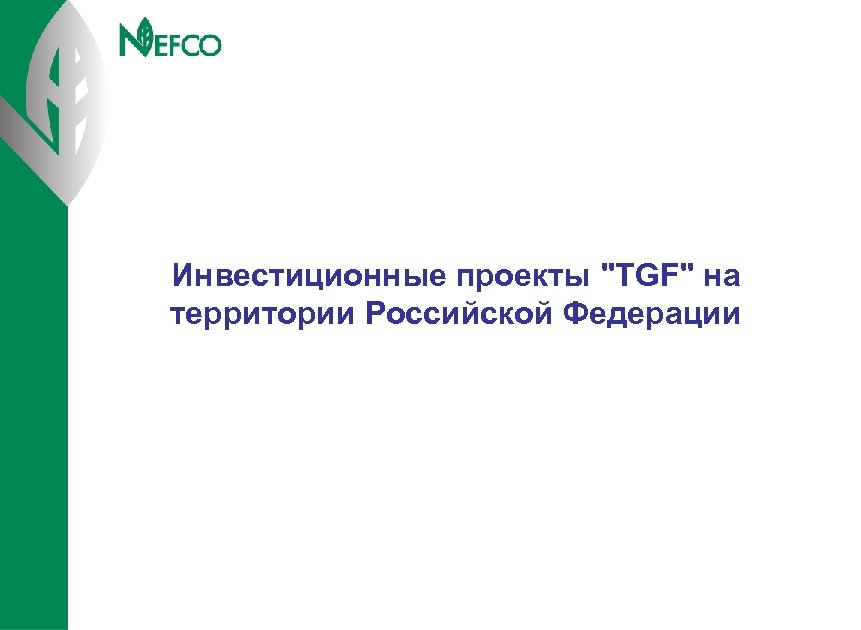 Инвестиционные проекты 