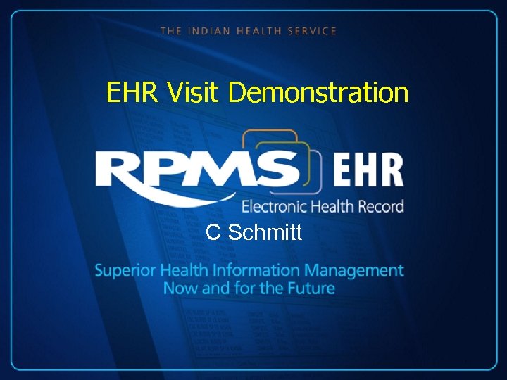 EHR Visit Demonstration C Schmitt 