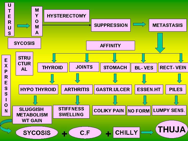 U T E R U S M Y O M A HYSTERECTOMY SYCOSIS E