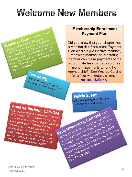 Welcome New Members ublic P d at kille is s linnanning, an, dspend es.