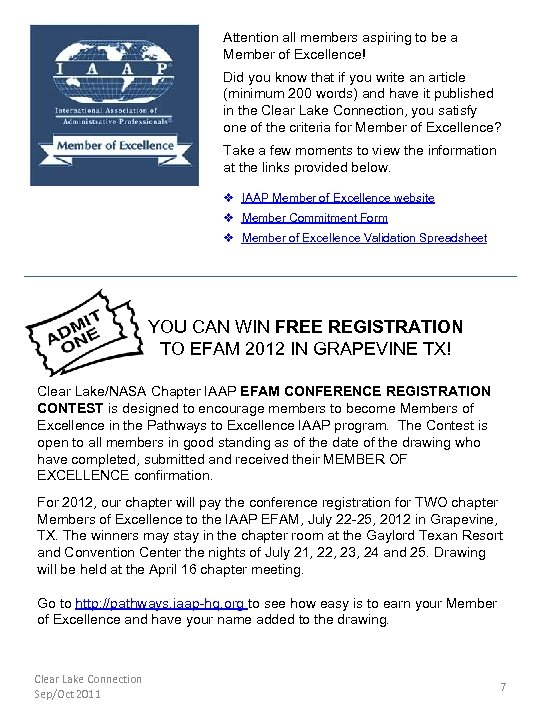 Attention all members aspiring to be a Member of Excellence! Did you know that