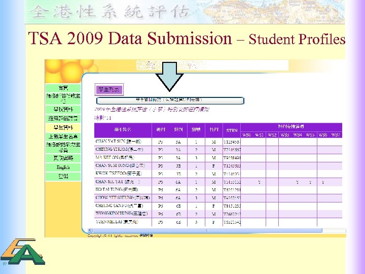 TSA 2009 Data Submission – Student Profiles 