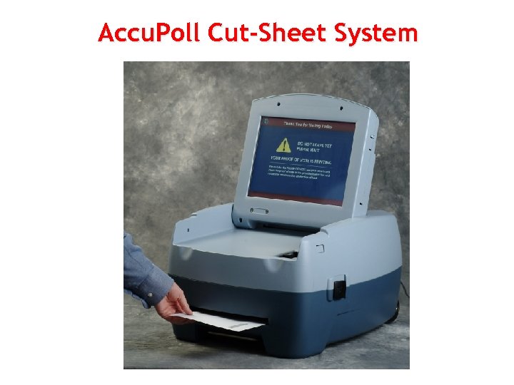 Accu. Poll Cut-Sheet System 