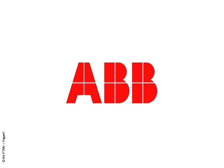 ABB PTMV Poland © BA PTMV – Page 41 