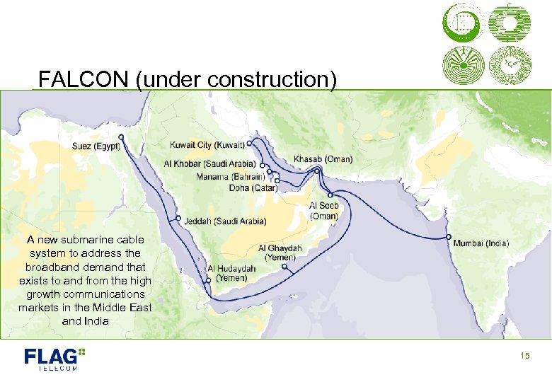 FALCON (under construction) A new submarine cable system to address the broadband demand that