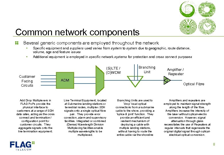 Common network components Several generic components are employed throughout the network • • Specific